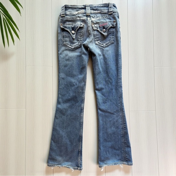 HUDSON Women’s Vintage Y2K Distressed Flare Jeans - Size 25 - Picture 4 of 13